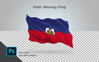 Haiti Waving flag - Illustration