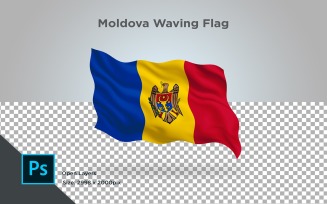 Moldova Waving Flag - Illustration