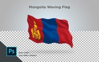 Mongolia Waving Flag - Illustration