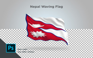 Nepal Waving Flag - Illustration