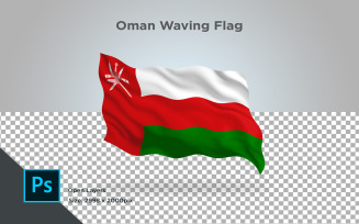Oman Waving Flag - Illustration