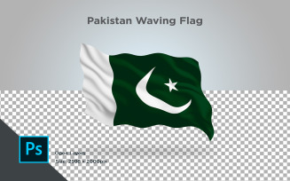 Pakistan Waving Flag - Illustration