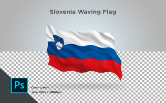 Slovenia Waving Flag - Illustration