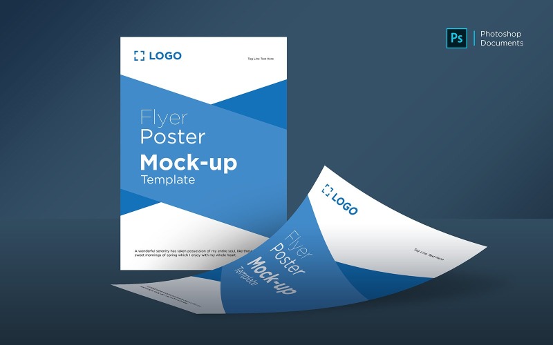 Two Flyer and design Template product mockup Product Mockup