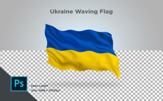 Ukraine Waving Flag - Illustration