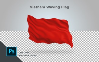 Vietnam Waving Flag - Illustration