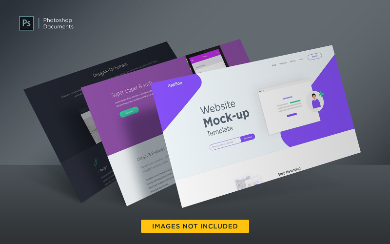 Website Template product mockup Product Mockup