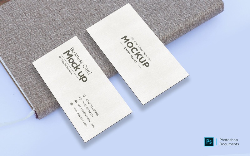 Business card on diary mockup design template product mockup Product Mockup