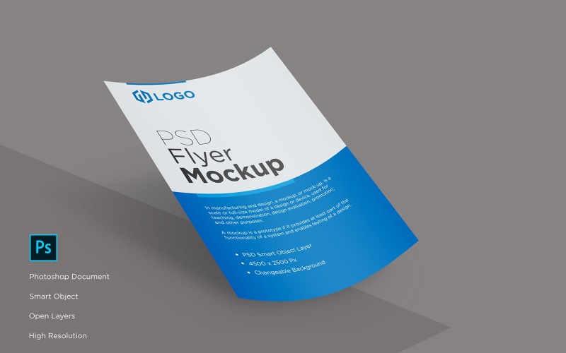 Falling flyer and poster mockup design product mockup Product Mockup