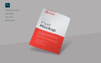 Flyer and poster curve mockup design product mockup