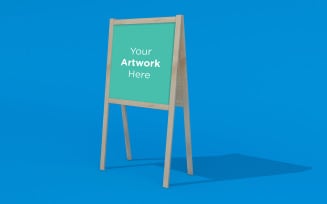 Empty diplay Stand Advertising Board product mockup