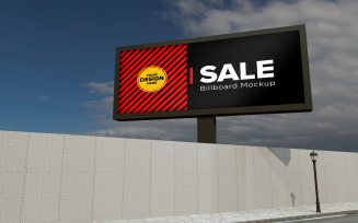 Highway Advertising signboard product mockup