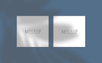 Plant Shadow on two frame Template product mockup