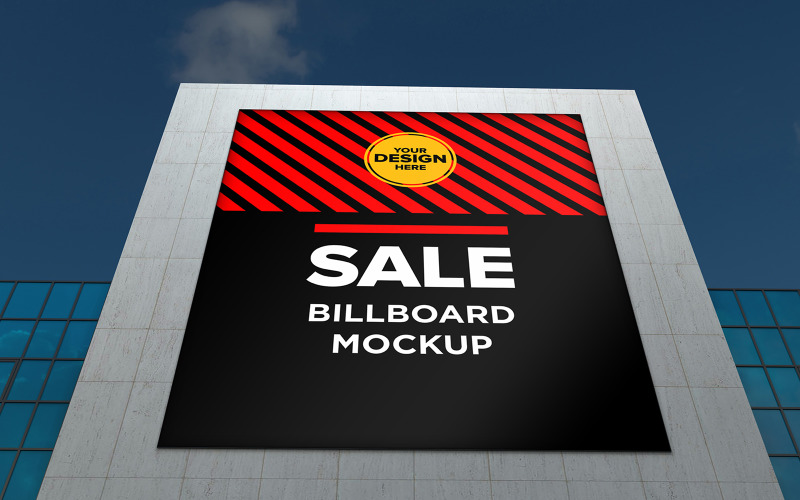 Shopping center entrance blank billboard mockup product mockup Product Mockup