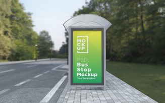 Bus Shelter Outdoor Advertising Sign product mockup