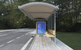 Bus Shelter Outdoor Advertising Sign product mockup
