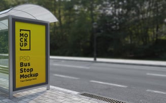 City Bus Stop Billboard product mockup