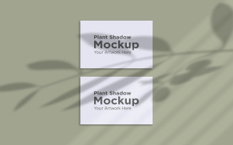 Plant Shadow with Horizontal two frame Template product mockup
