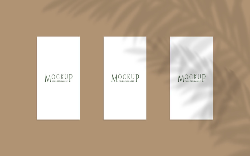Shadow of leaves on a frame Template product mockup Product Mockup