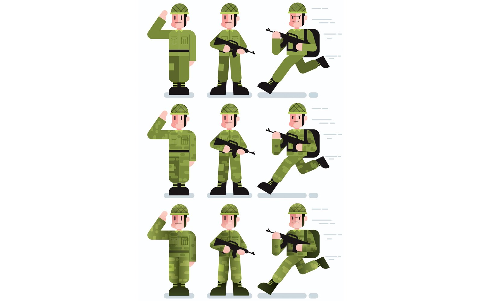 Kit Graphique #148359 Soldier Infantry Divers Modles Web - Logo template Preview