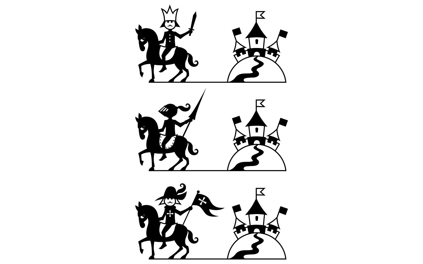 Kit Graphique #148387 Prince Cavalier Divers Modles Web - Logo template Preview