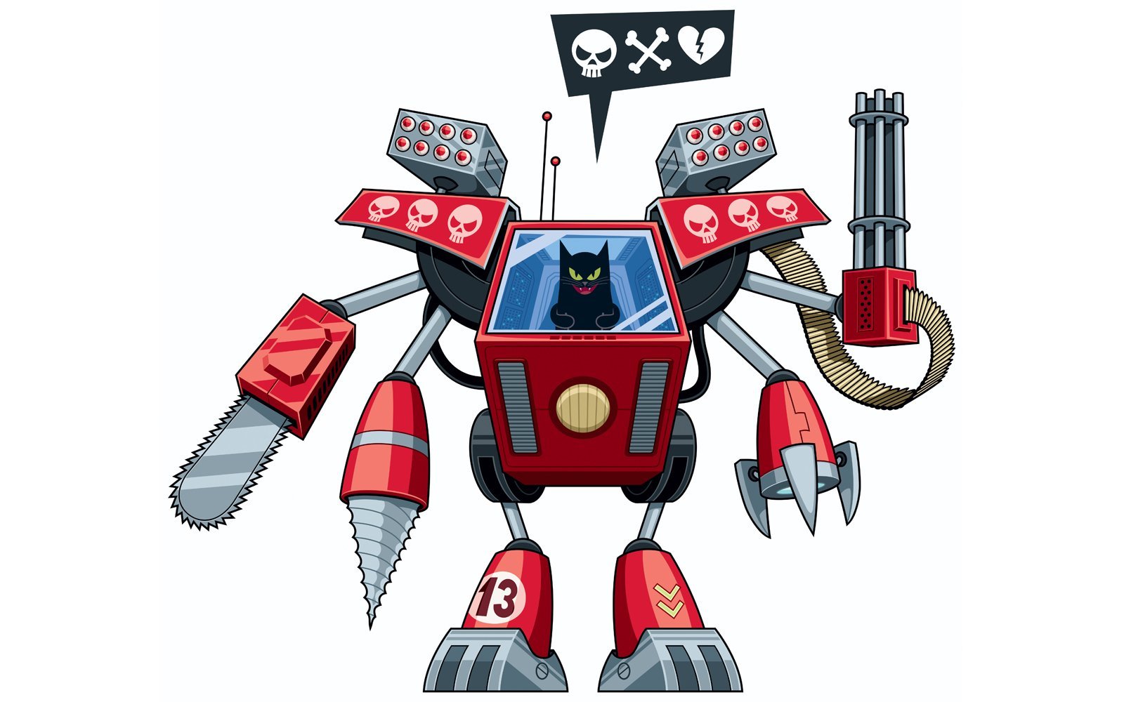Kit Graphique #148388 Robot Chat Divers Modles Web - Logo template Preview