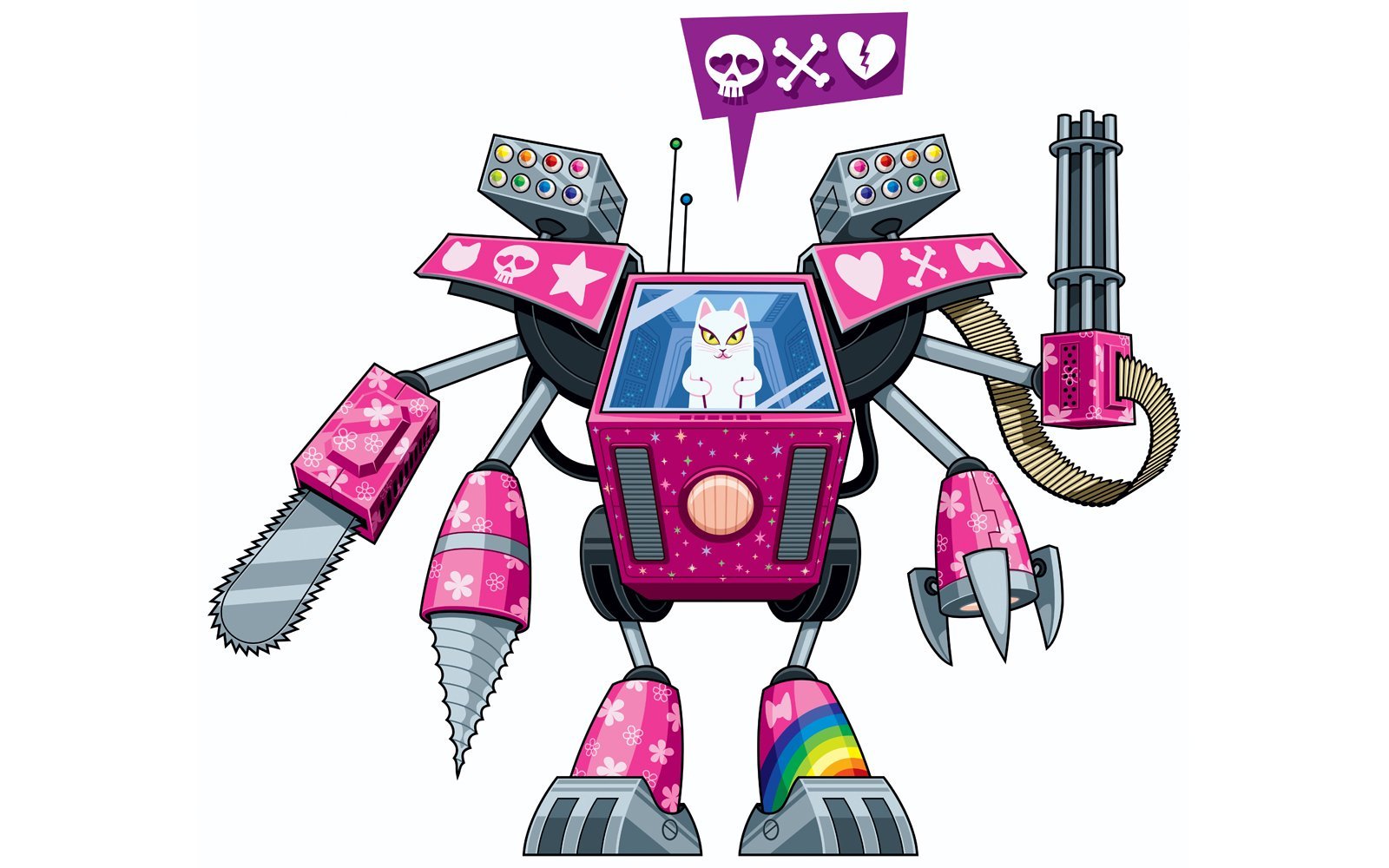 Kit Graphique #148389 Robot Chat Divers Modles Web - Logo template Preview