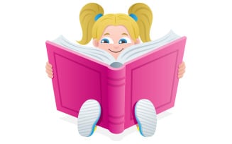 Reading Girl - Illustration