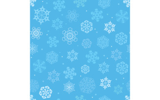 Snowflakes Seamless Pattern - Illustration