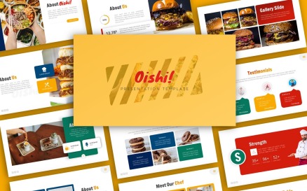 Oishi! Food Presentation PowerPoint Template