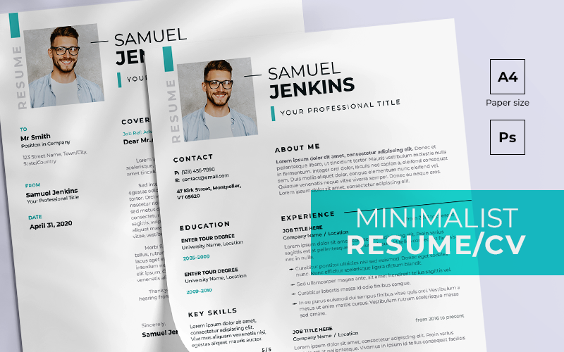 Template #148416 Resume Template Webdesign Template - Logo template Preview