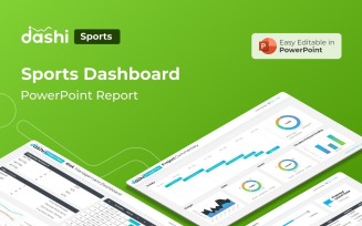 Dashi Sports Dashboard Report Presentation PowerPoint template