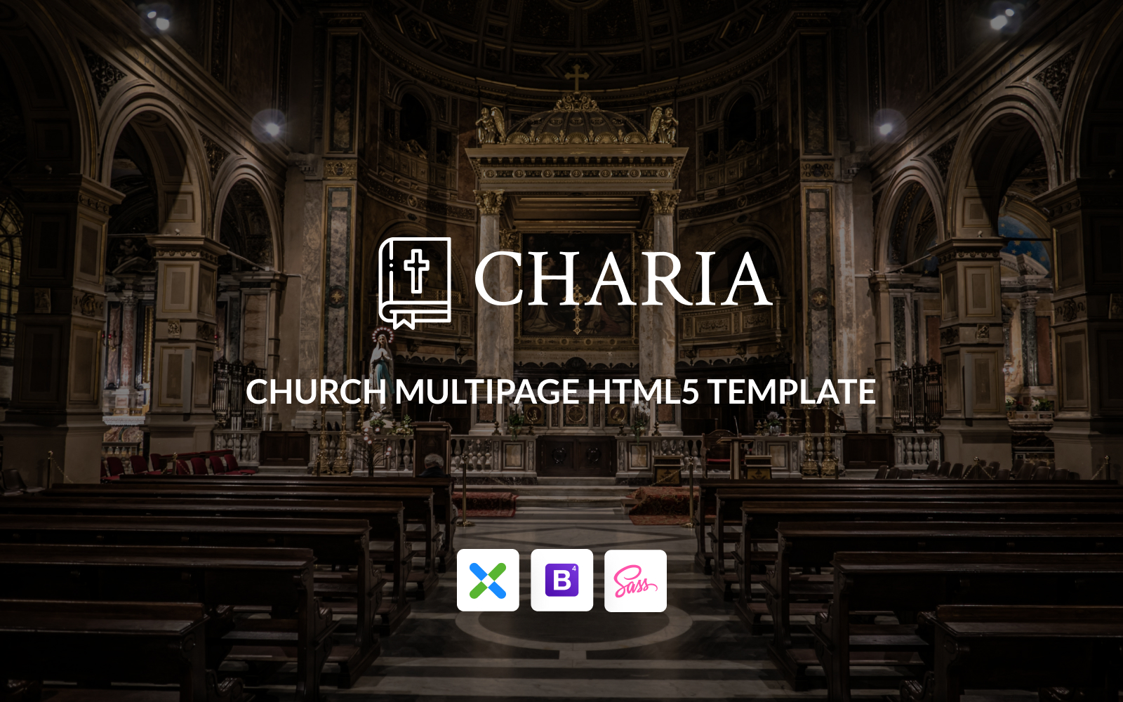 Responsywny szablon strony www Charia - Modern Church HTML5 #148415