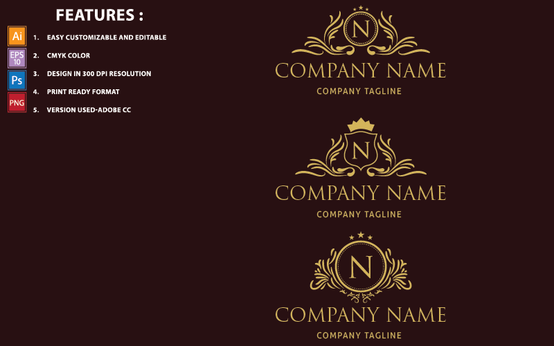 Kit Graphique #148576 Royal Luxe Divers Modles Web - Logo template Preview