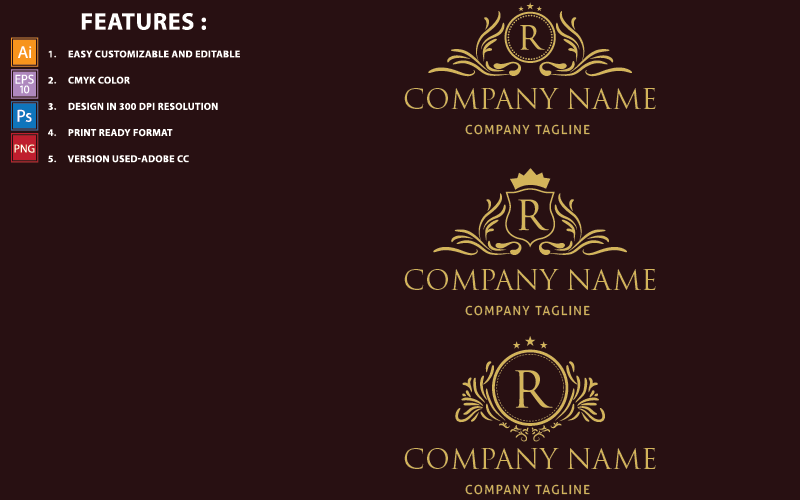 Kit Graphique #148579 Royal Luxe Divers Modles Web - Logo template Preview