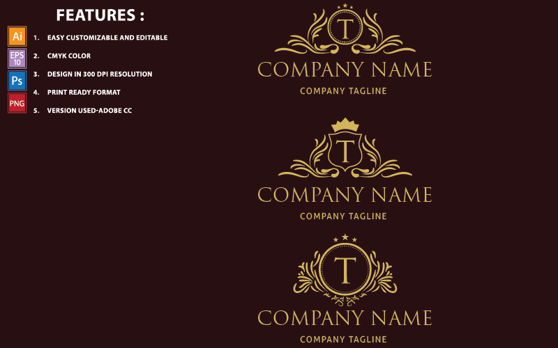 Kit Graphique #148581 Royal Luxe Divers Modles Web - Logo template Preview