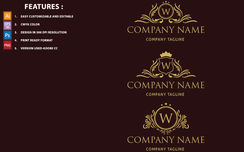 Kit Graphique #148584 Royal Luxury Divers Modles Web - Logo template Preview