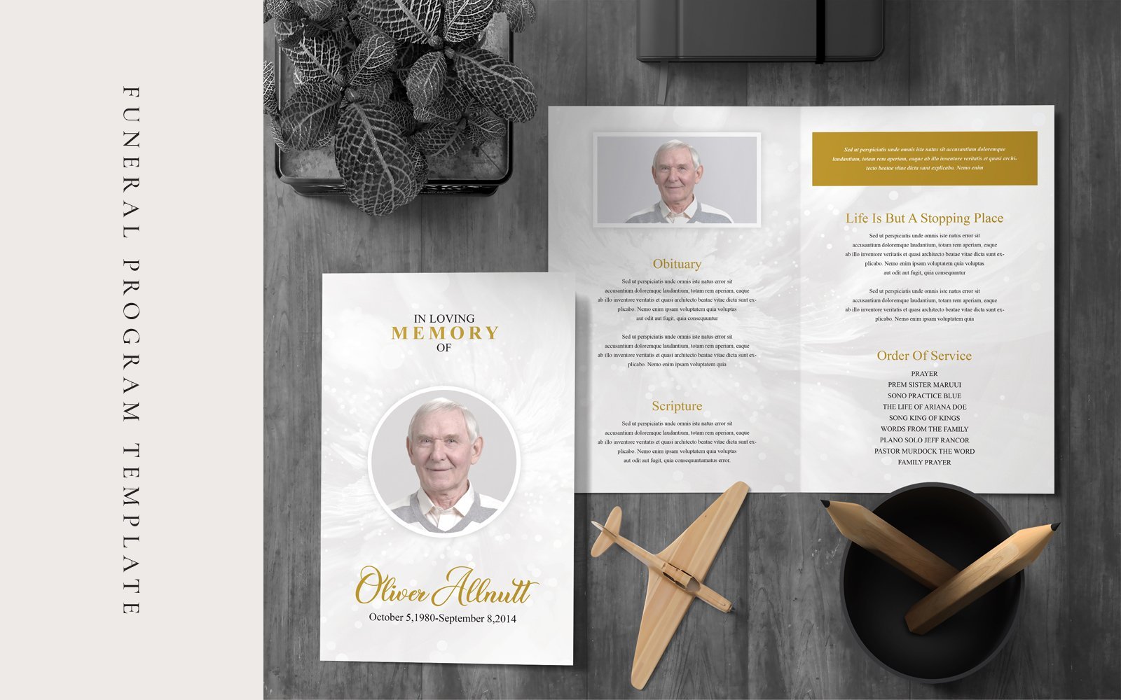 Kit Graphique #148609 Funeral Program Divers Modles Web - Logo template Preview