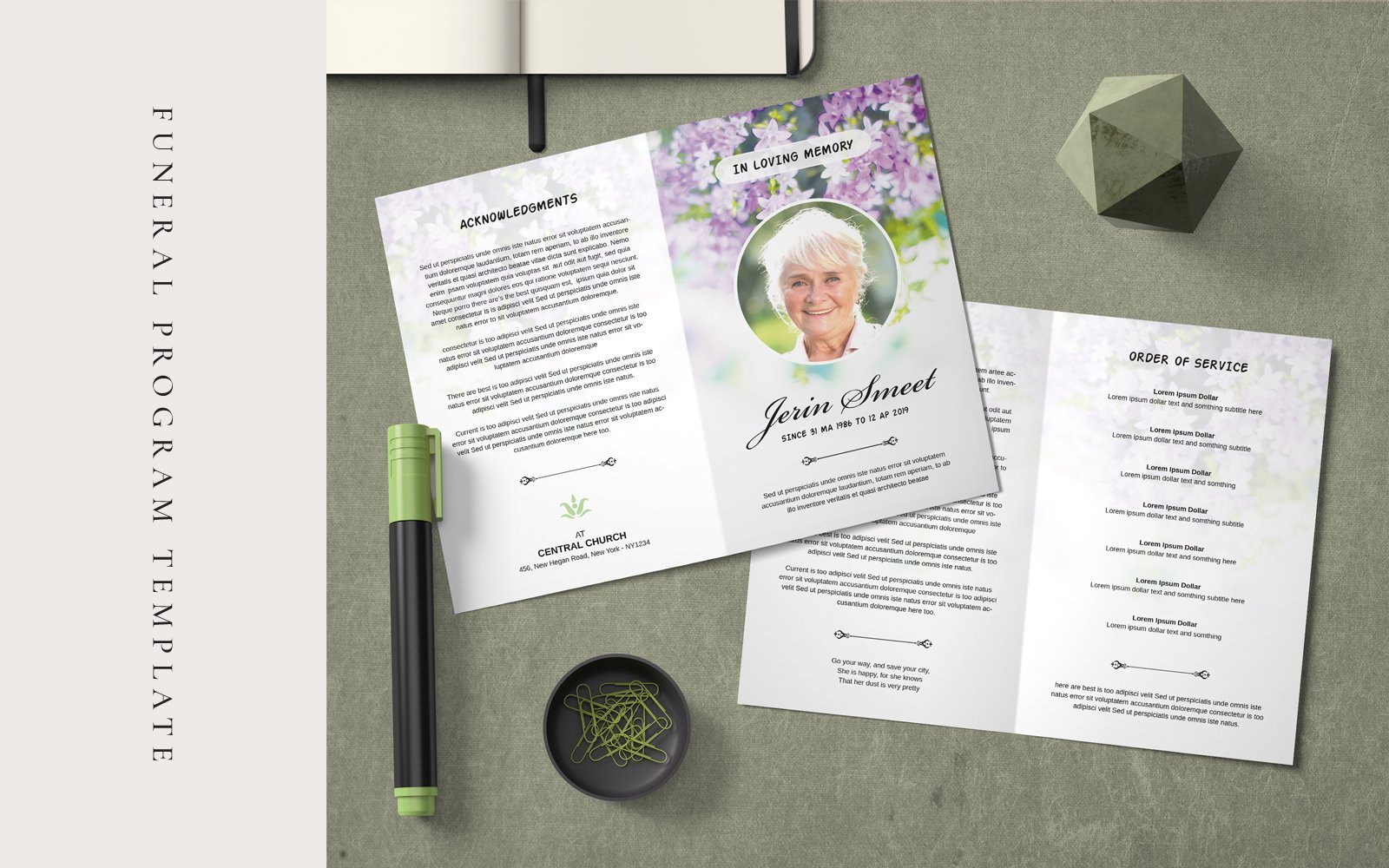 Kit Graphique #148611 Funeral Program Divers Modles Web - Logo template Preview