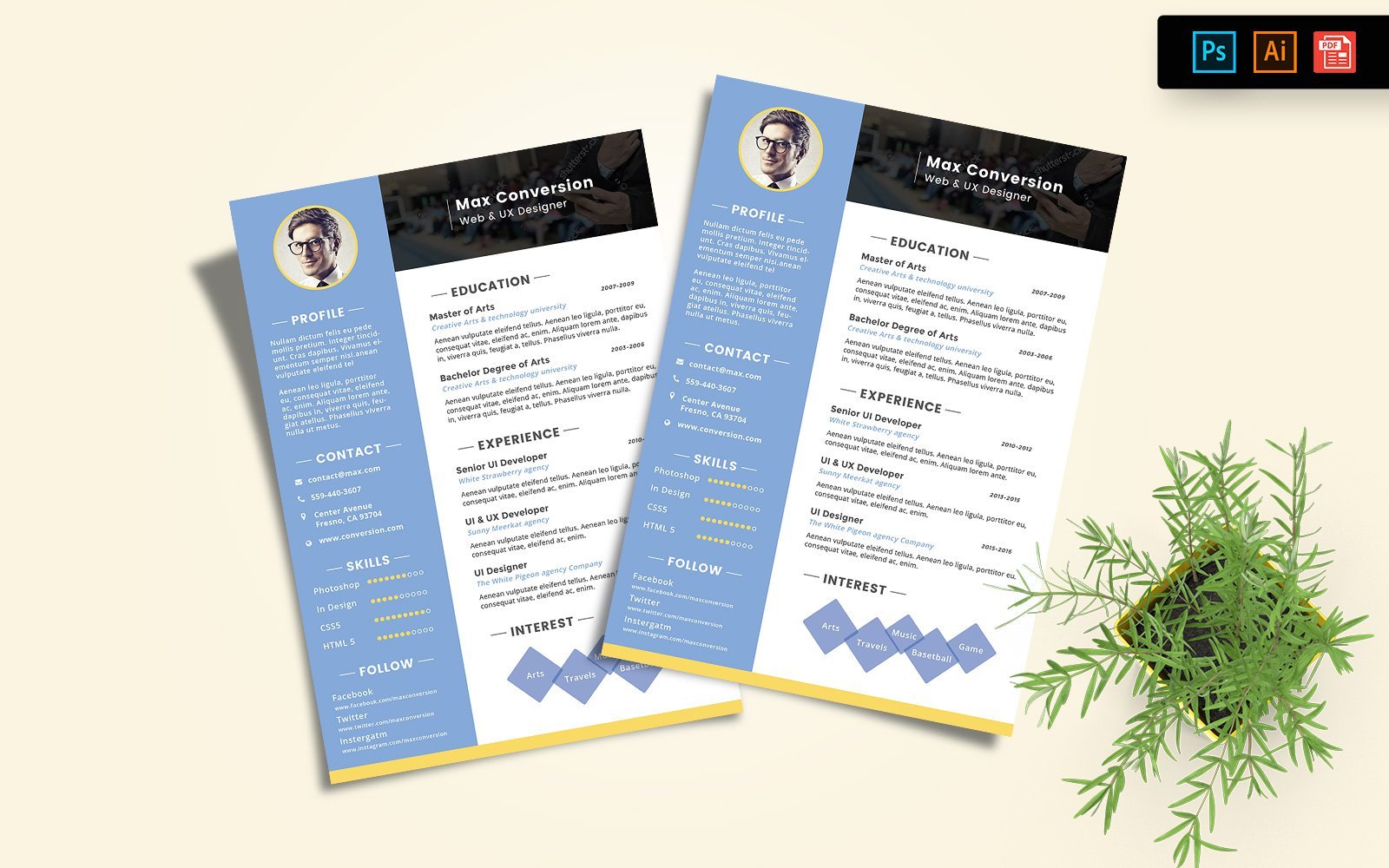 Kit Graphique #148696 Resume Template Divers Modles Web - Logo template Preview