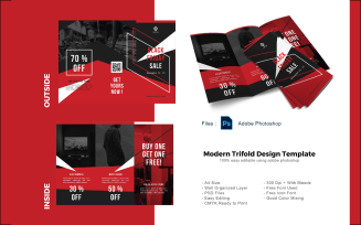 Promotion Trifold Brochure PSD Template