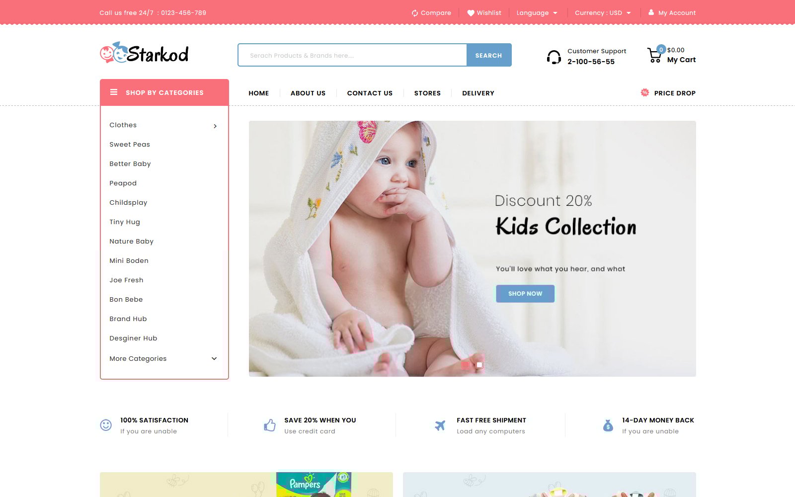 Responsive Starkod - Kids and Toys Store Prestashop #148689