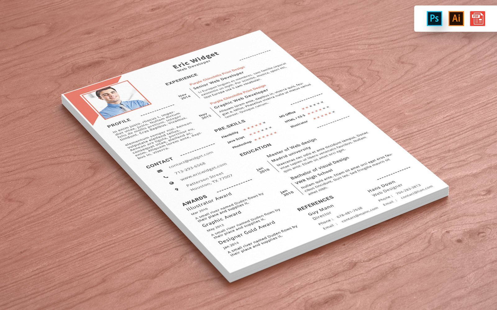 Kit Graphique #148700 Resume Template Divers Modles Web - Logo template Preview