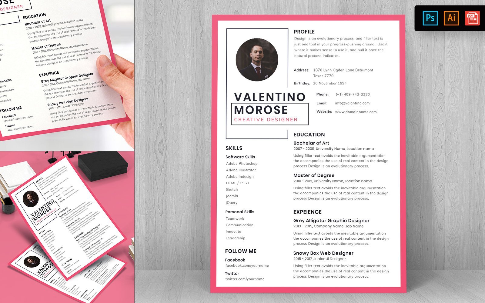 Kit Graphique #148711 Resume Template Divers Modles Web - Logo template Preview