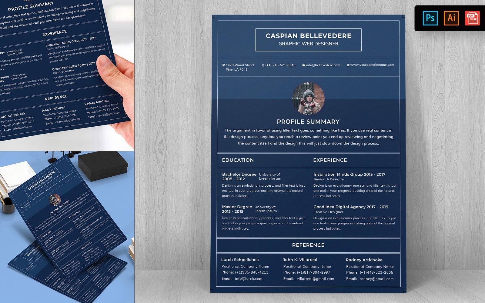 Kit Graphique #148717 Resume Template Divers Modles Web - Logo template Preview