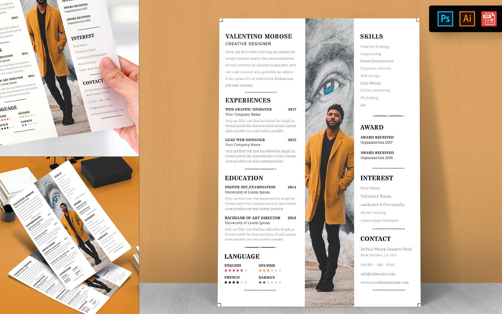 Kit Graphique #148723 Resume Template Divers Modles Web - Logo template Preview