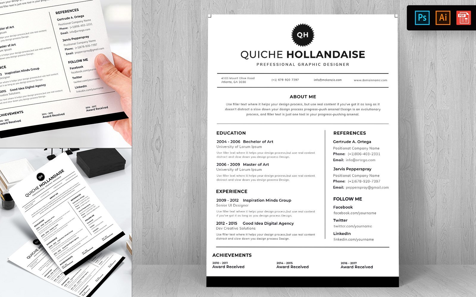 Kit Graphique #148728 Resume Template Divers Modles Web - Logo template Preview