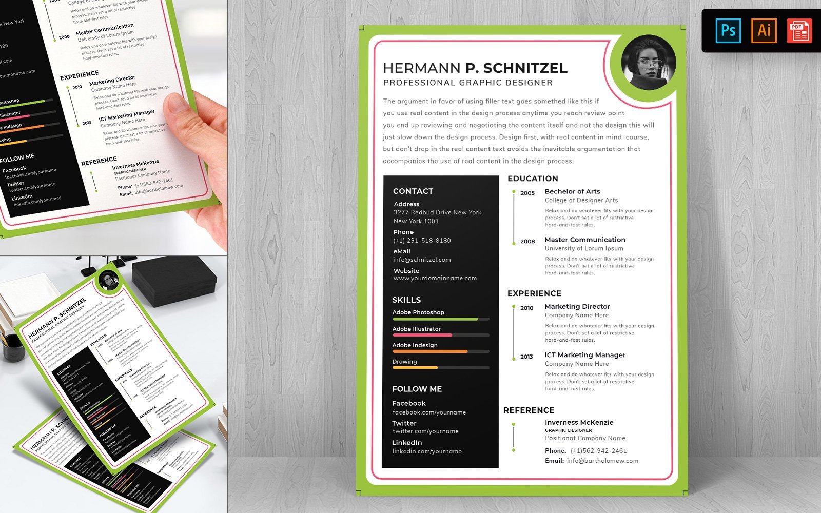 Kit Graphique #148730 Resume Template Divers Modles Web - Logo template Preview