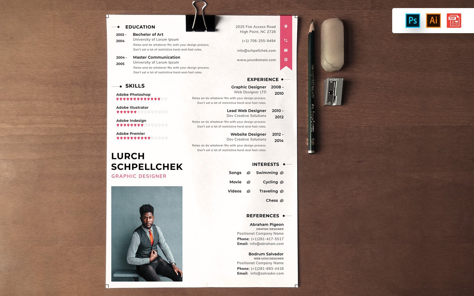 Kit Graphique #148742 Resume Template Divers Modles Web - Logo template Preview