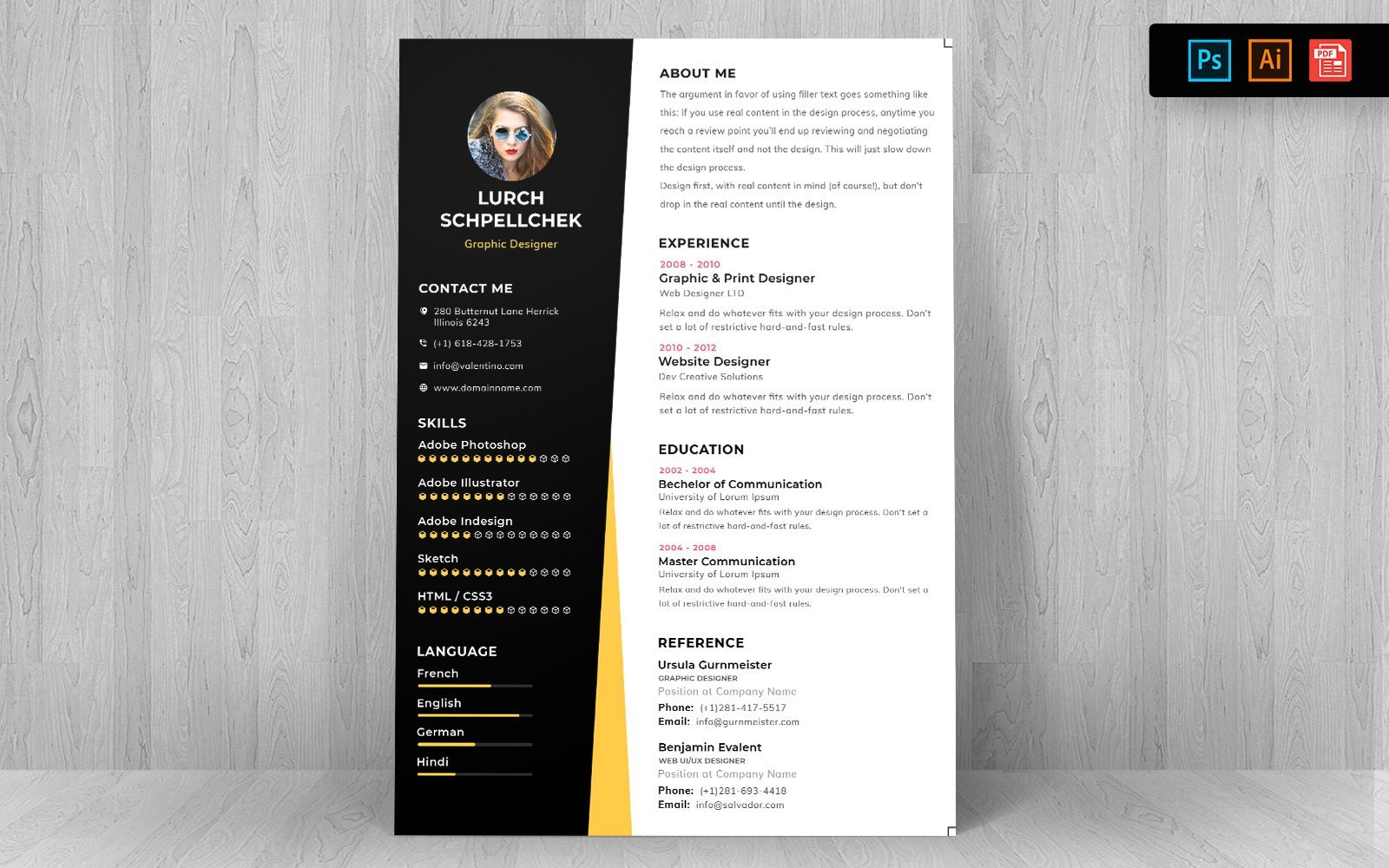 Kit Graphique #148745 Resume Template Divers Modles Web - Logo template Preview